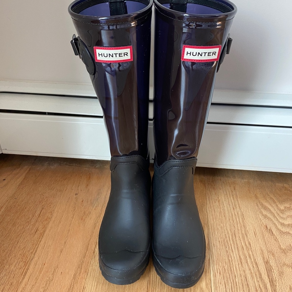 Hunter Original clear Leg Wellington rain boots